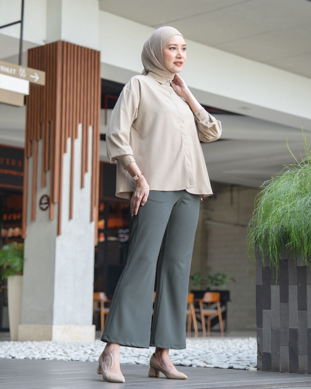 Heaven Lights - Lora Flare Pants - Muslim Women's Cutbray Long Pants