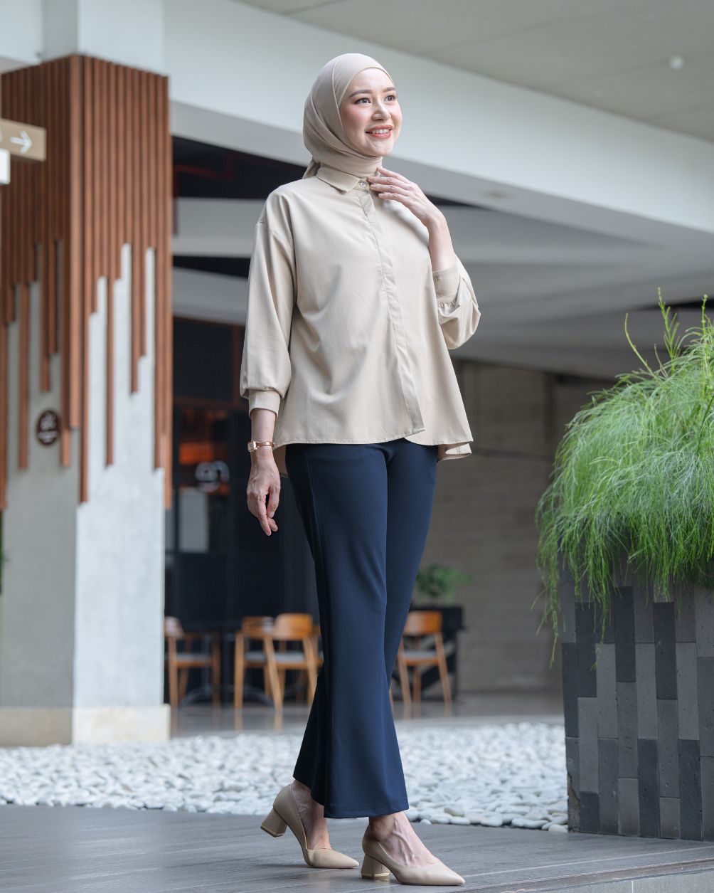 Heaven Lights - Lora Flare Pants - Muslim Women's Cutbray Long Pants