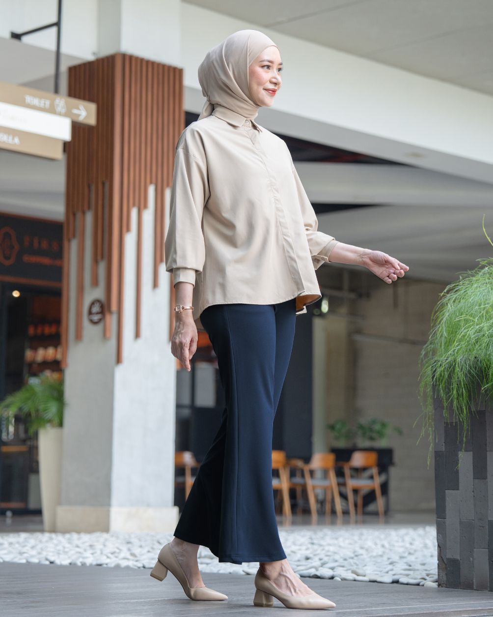 Heaven Lights - Lora Flare Pants - Muslim Women's Cutbray Long Pants