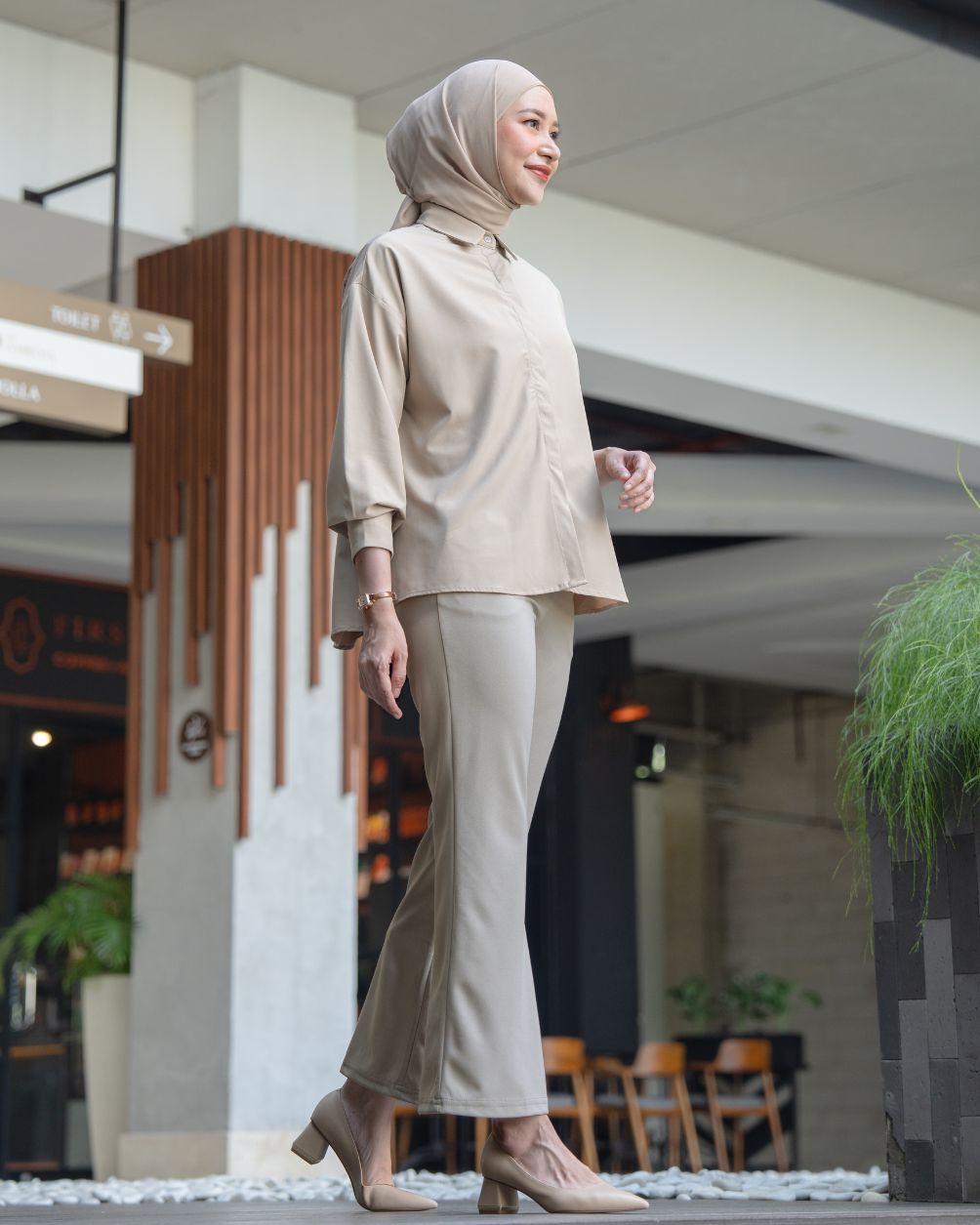 Heaven Lights - Lora Flare Pants - Muslim Women's Cutbray Long Pants