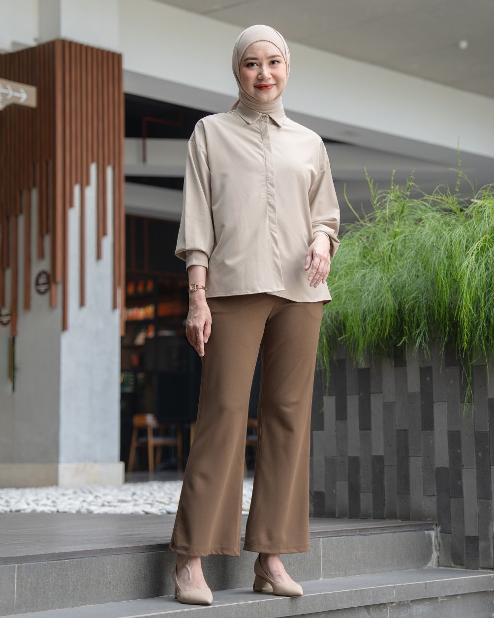 Heaven Lights - Lora Flare Pants - Muslim Women's Cutbray Long Pants