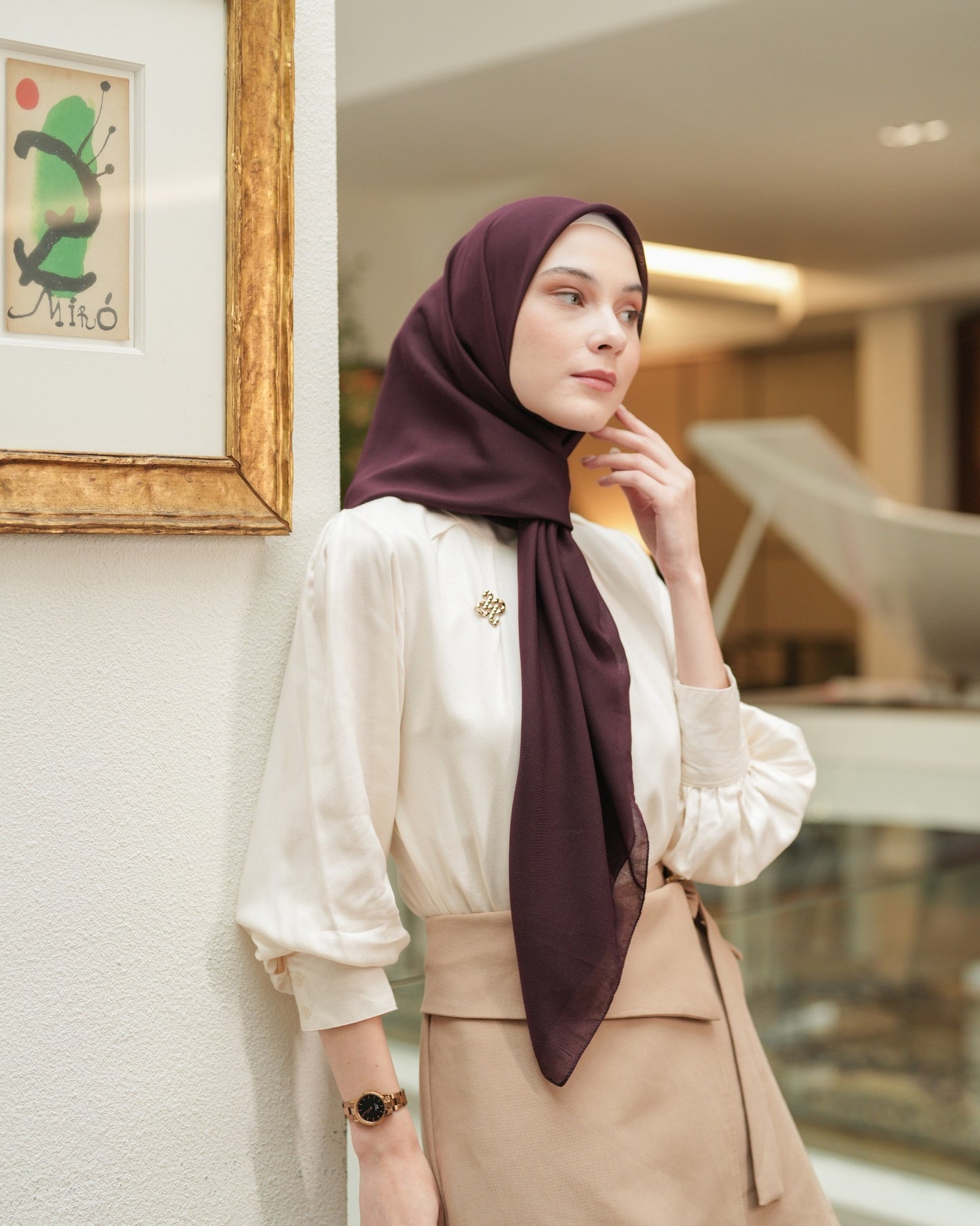 Heaven Lights - Voal Plain - Plain Square Voal Hijab