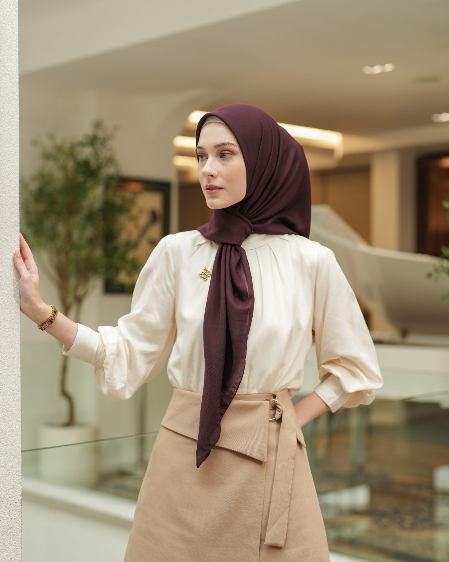 Heaven Lights - Voal Plain - Plain Square Voal Hijab