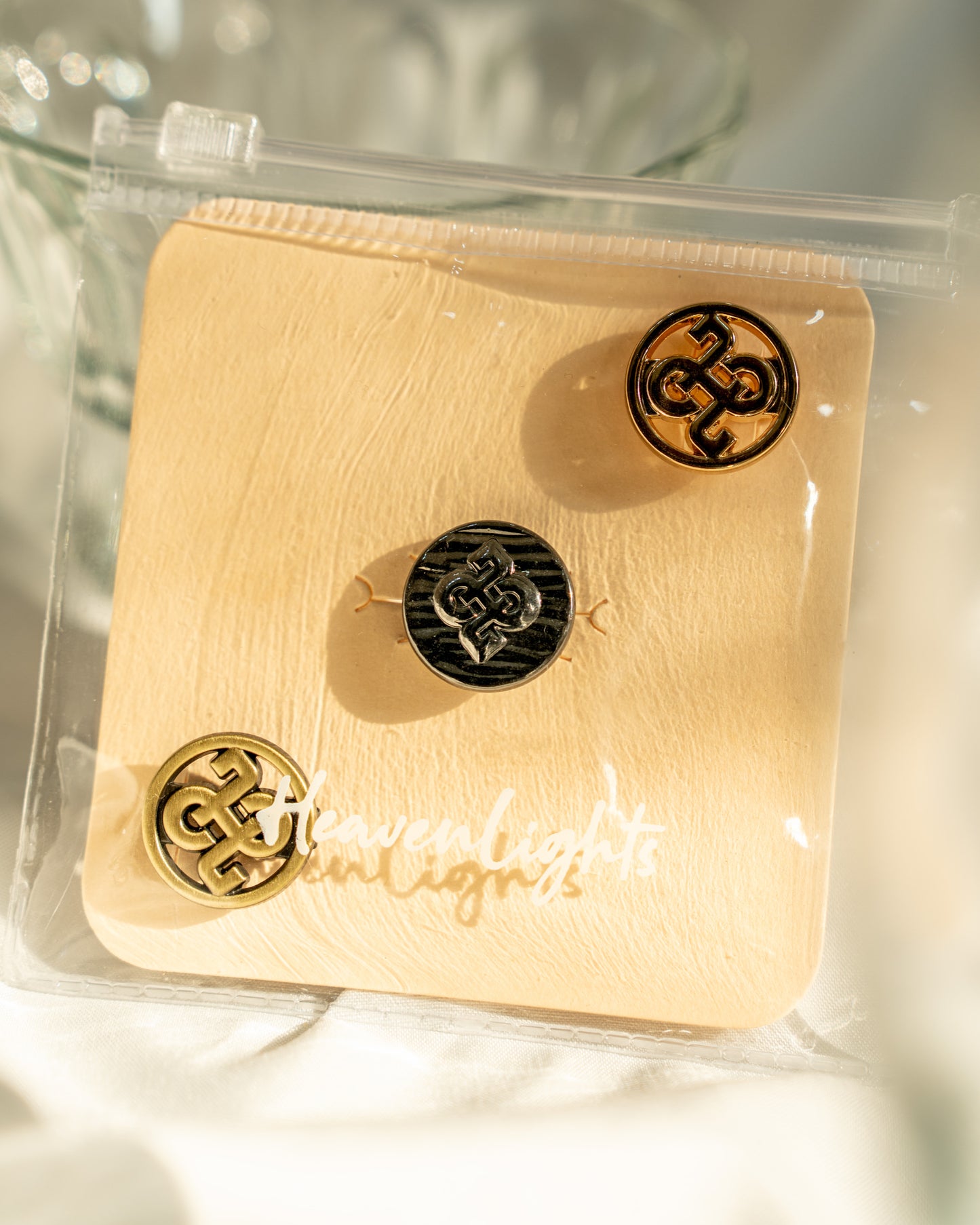 Heaven Lights - Autonoma Mini Brooch - Round Hijab Brooch
