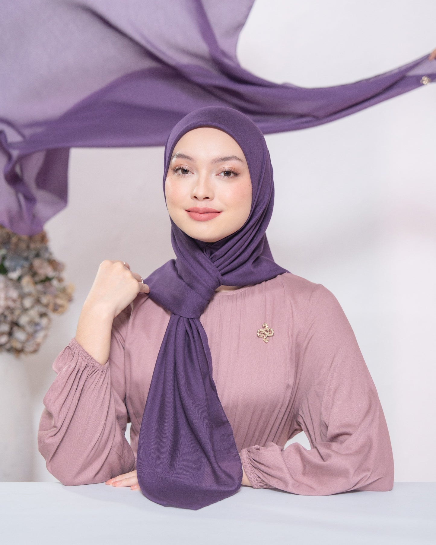 Heaven Lights - Voal Plain - Plain Square Voal Hijab