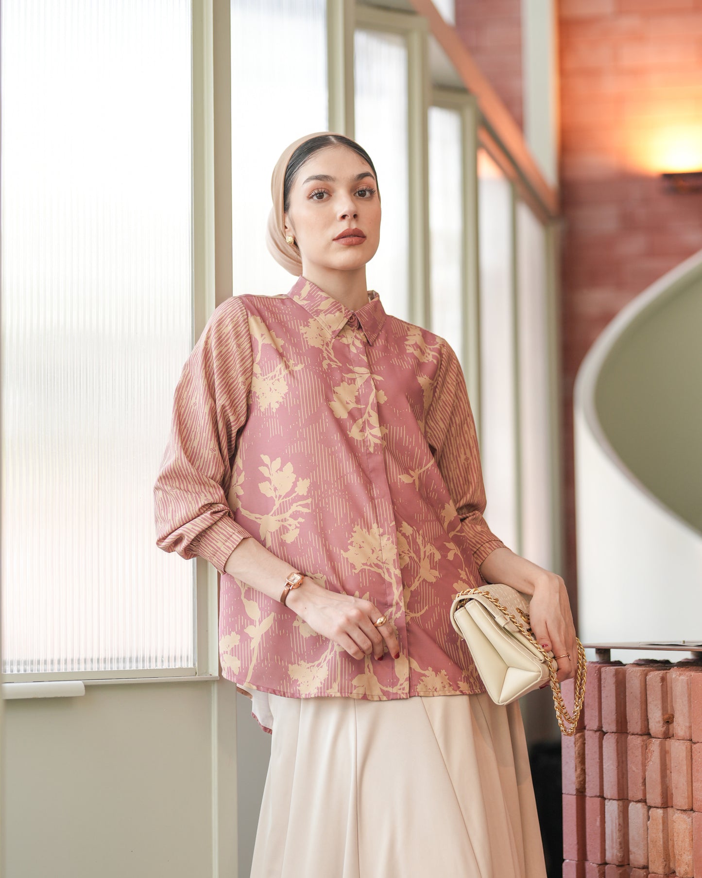 Heaven Lights - Mareen Shirt - Women's Patterned Shirt - Women's Clothes