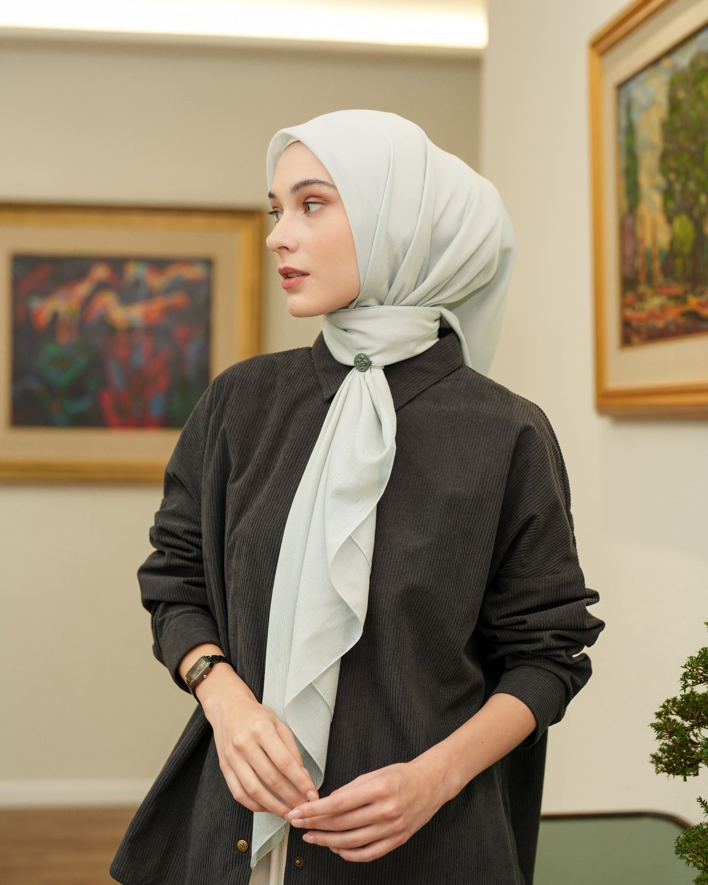 Heaven Lights - Voal Plain - Plain Square Voal Hijab