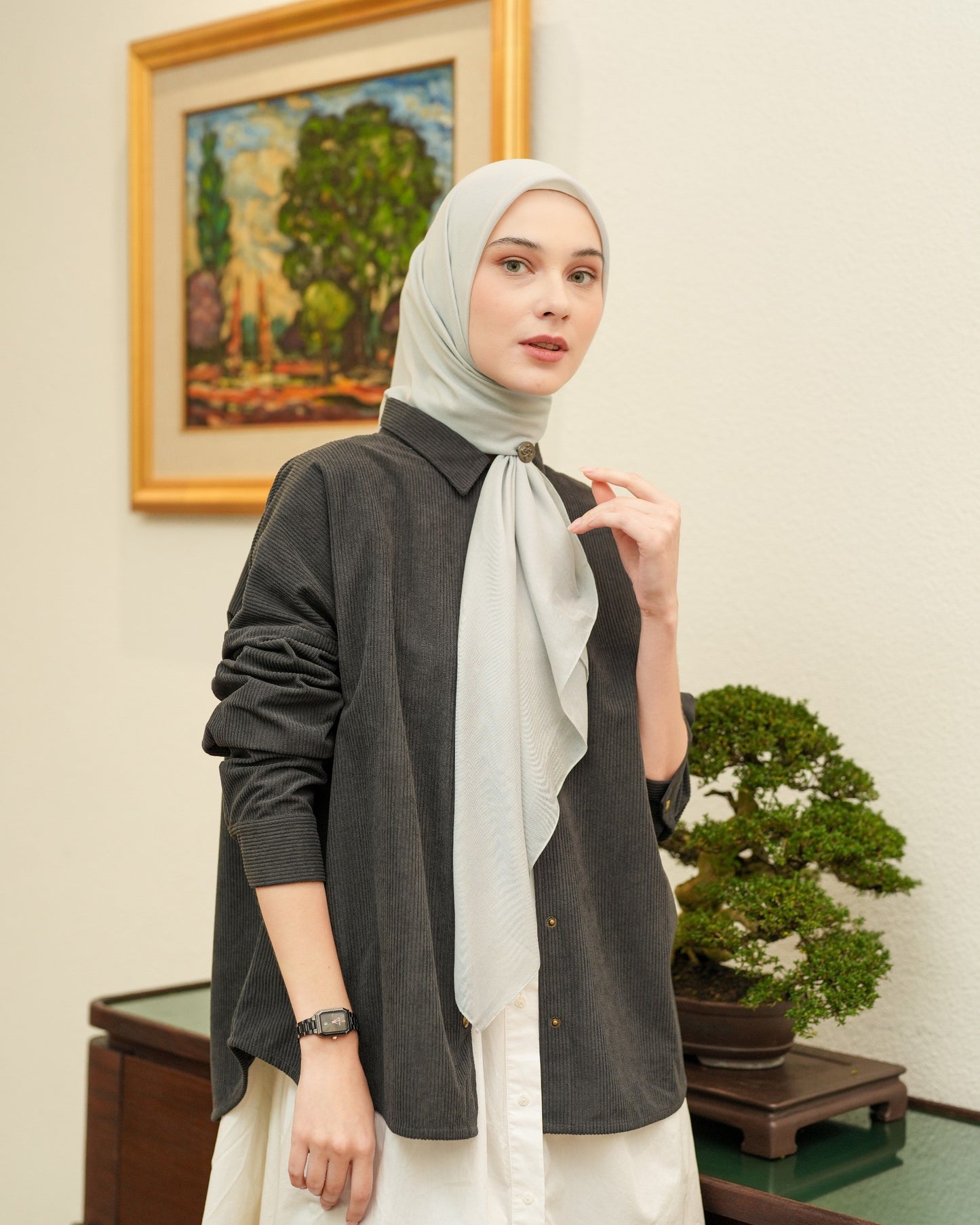 Heaven Lights - Voal Plain - Plain Square Voal Hijab