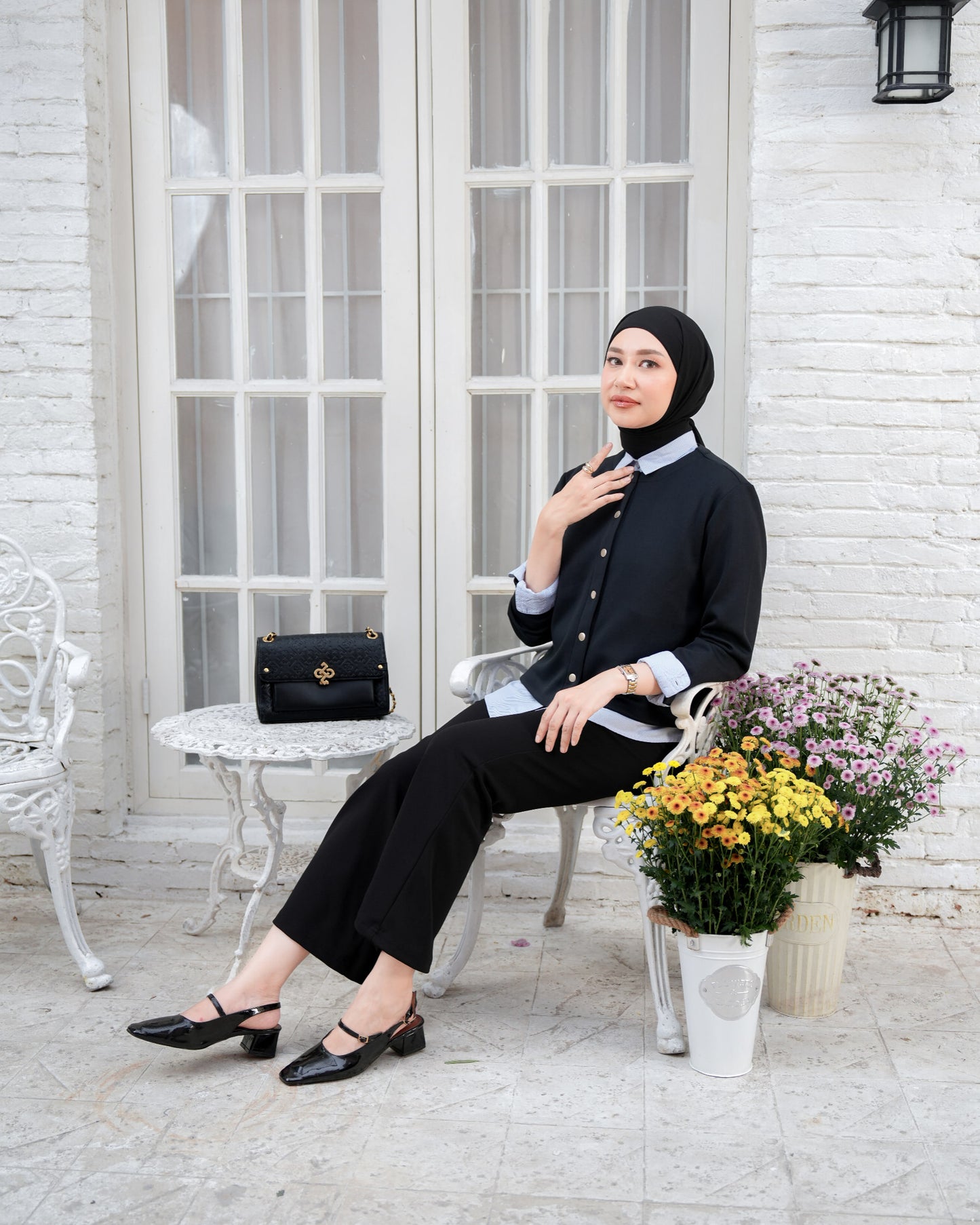 Heaven Lights - Lora Flare Pants - Muslim Women's Cutbray Long Pants