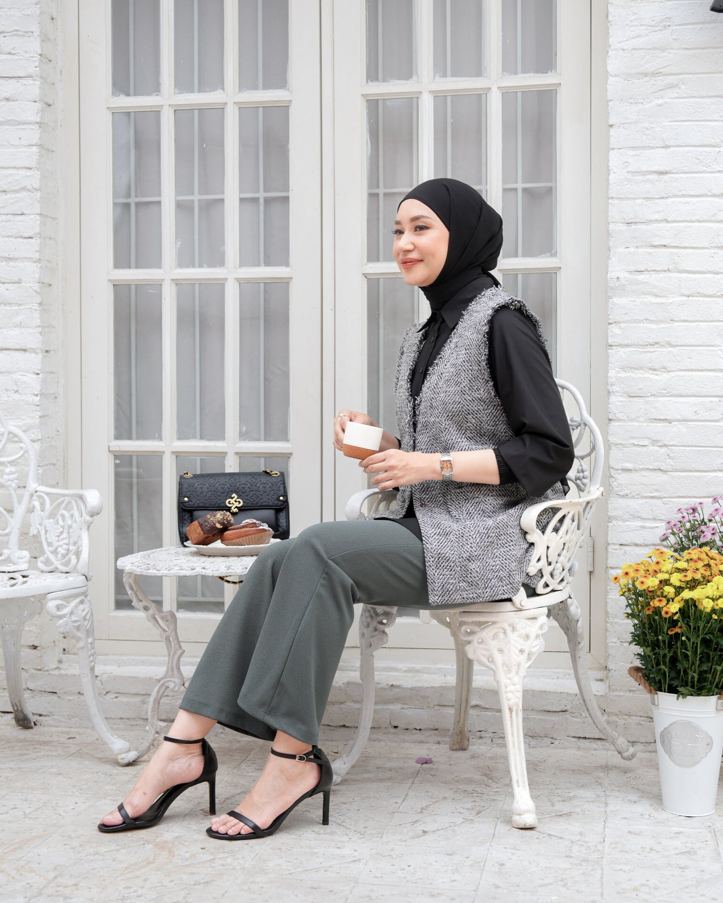Heaven Lights - Lora Flare Pants - Muslim Women's Cutbray Long Pants