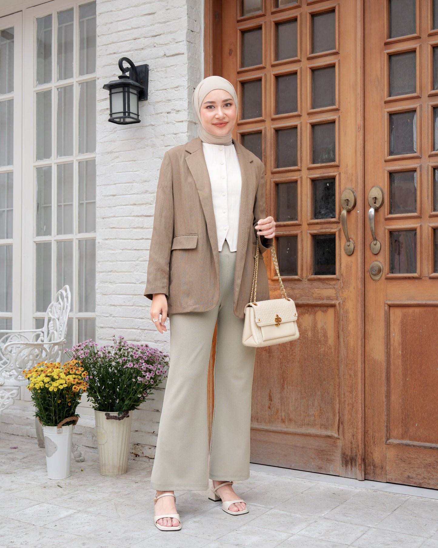 Heaven Lights - Lora Flare Pants - Muslim Women's Cutbray Long Pants