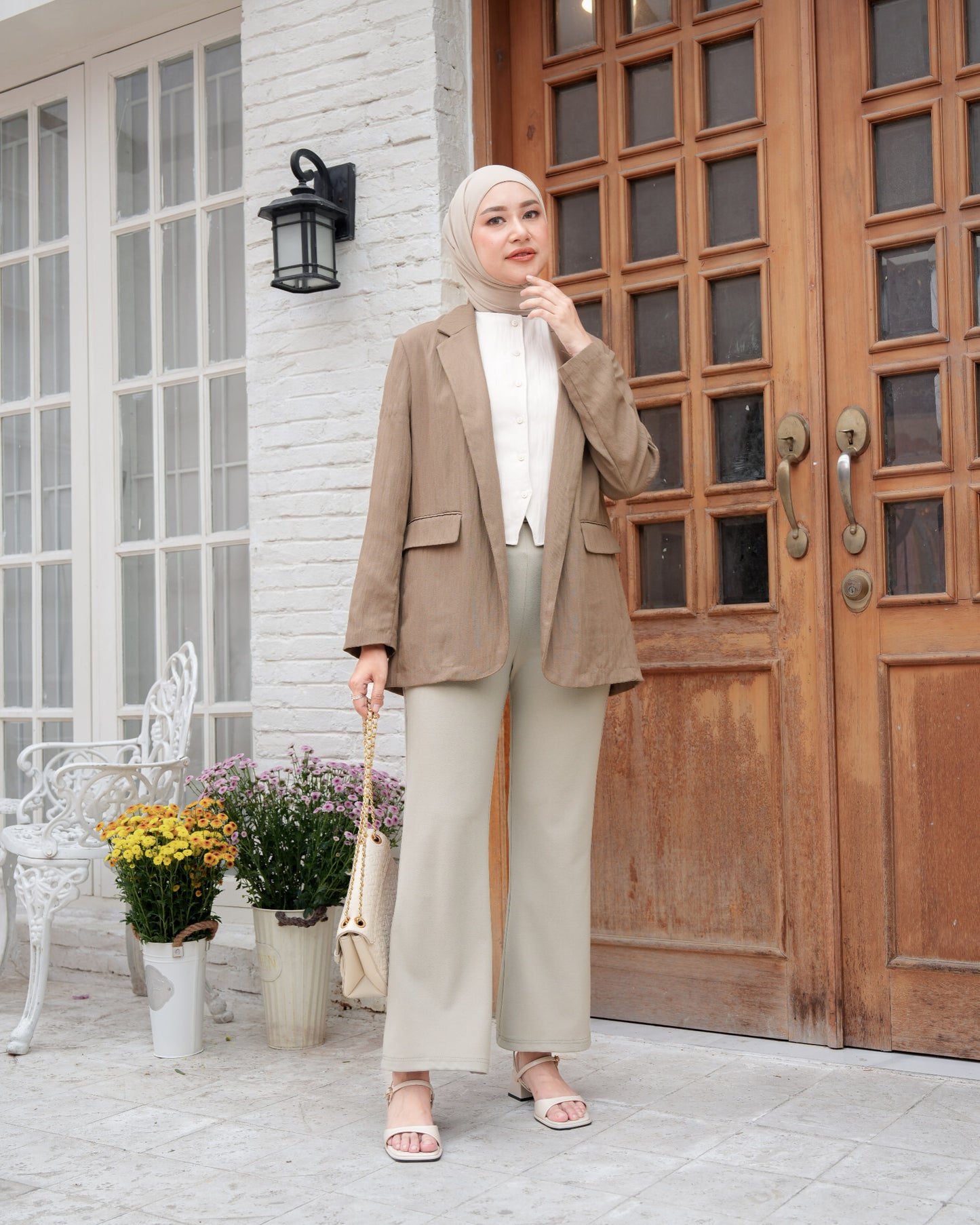 Heaven Lights - Lora Flare Pants - Muslim Women's Cutbray Long Pants