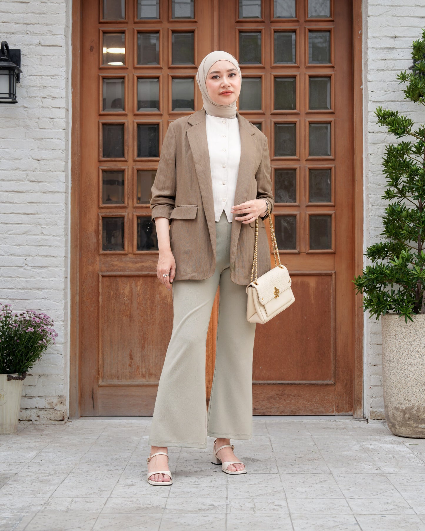Heaven Lights - Lora Flare Pants - Muslim Women's Cutbray Long Pants