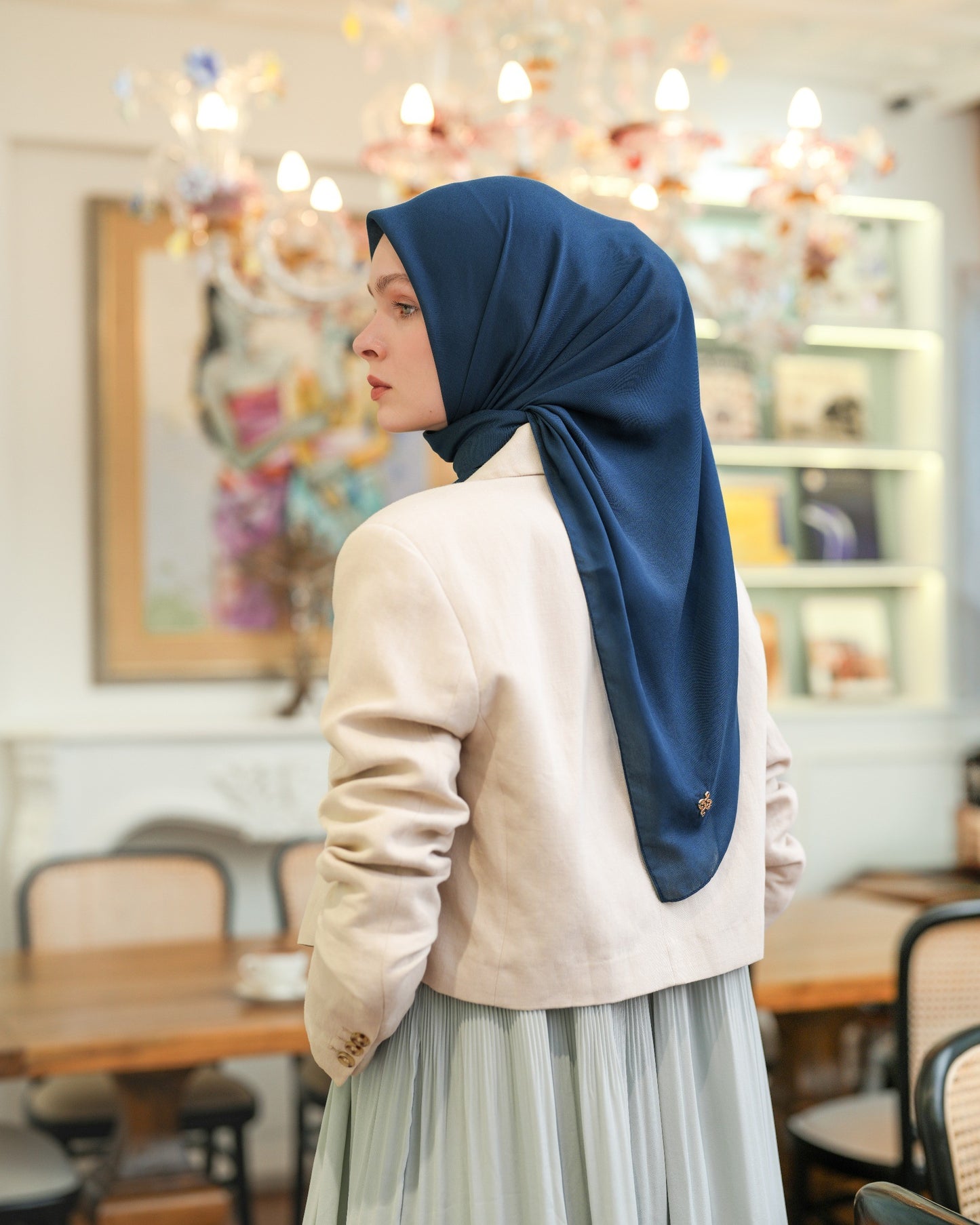 Heaven Lights - Voal Plain - Plain Square Voal Hijab
