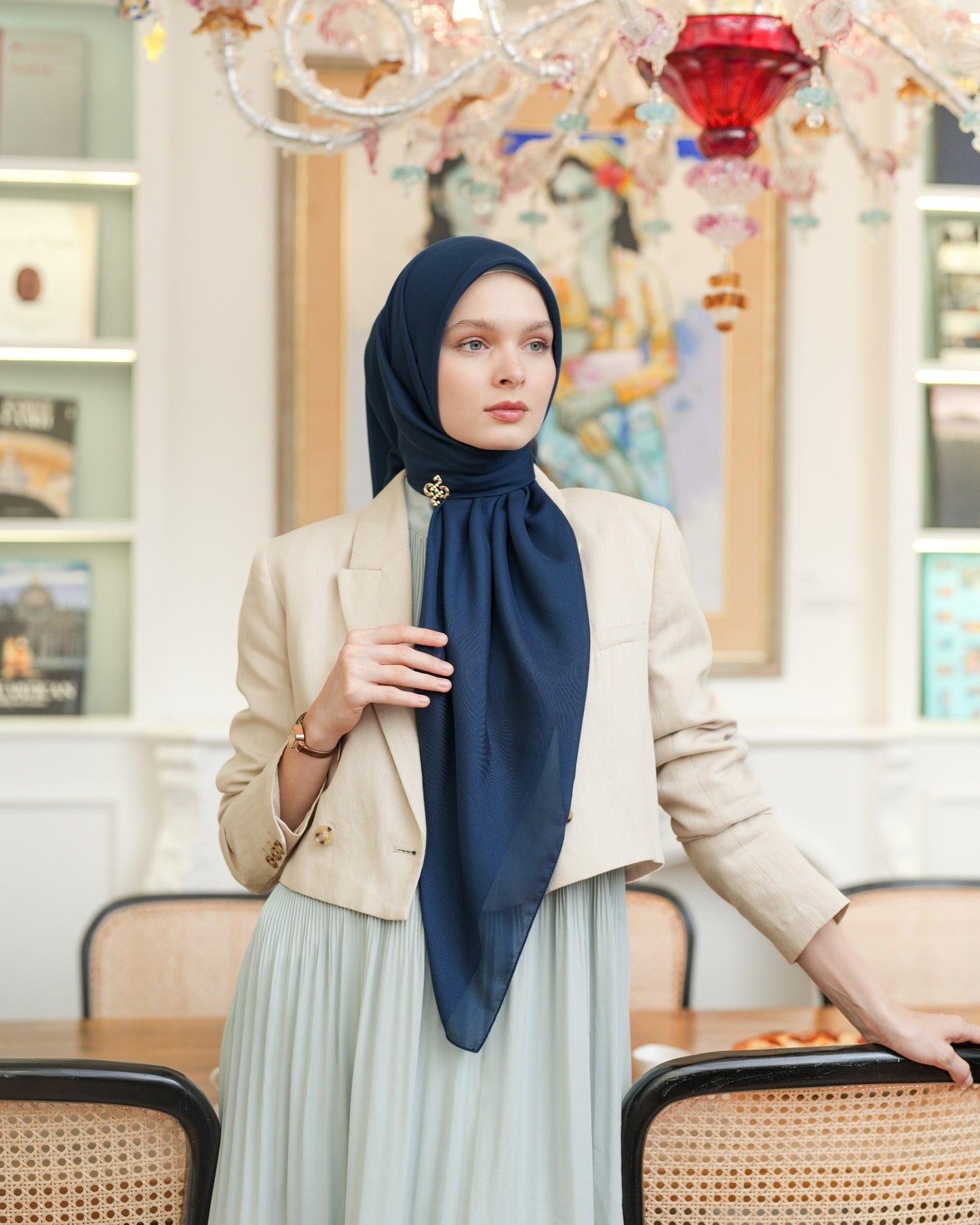 Heaven Lights - Voal Plain - Plain Square Voal Hijab