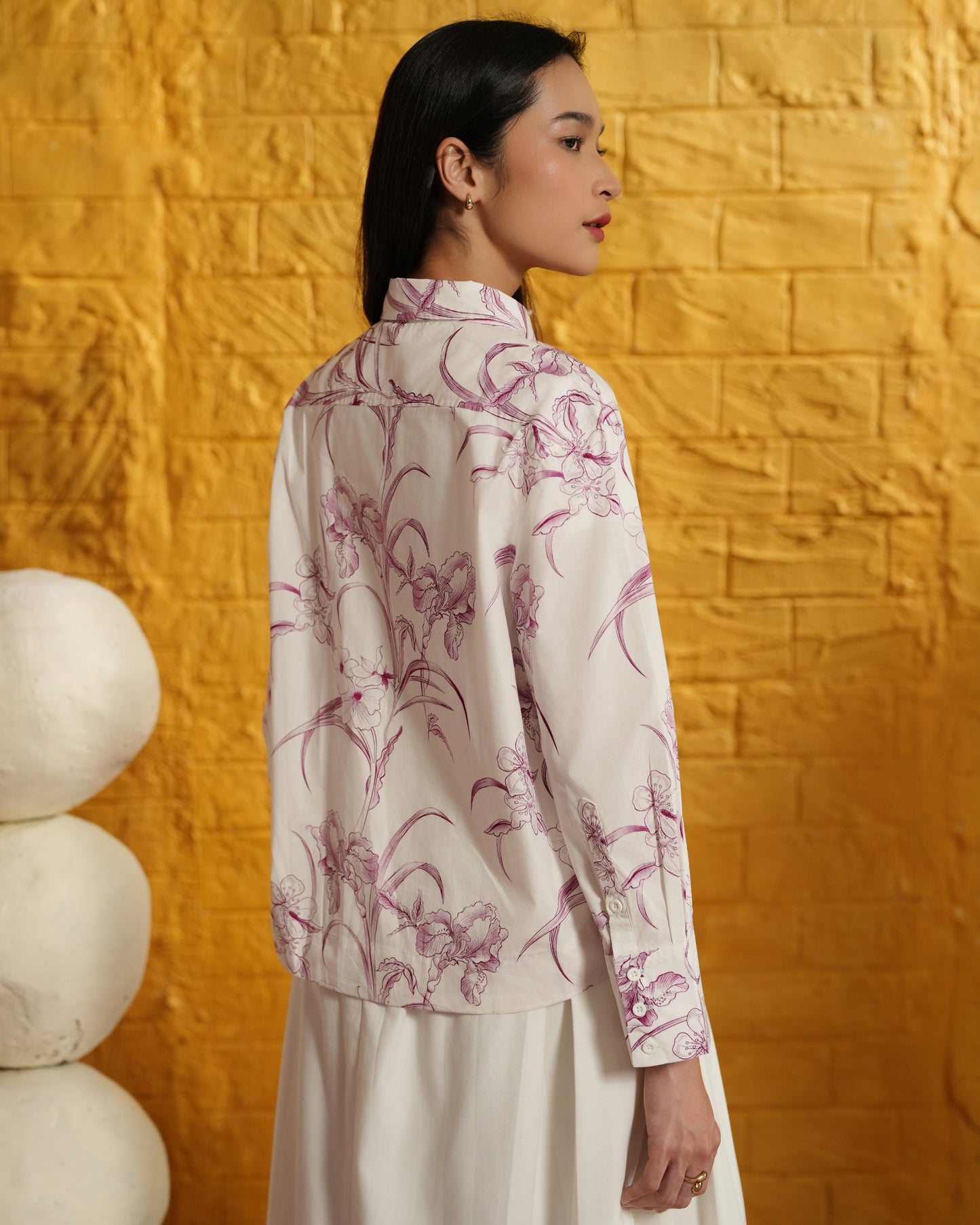 Calla Flower Crop Shirt by HL Lume