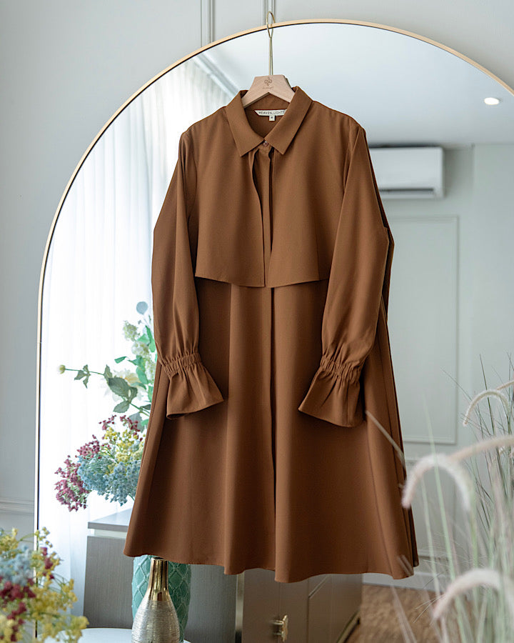 Heaven Lights - Chava Long Shirt - Plain Muslim Women's Tunic Long Sleeve
