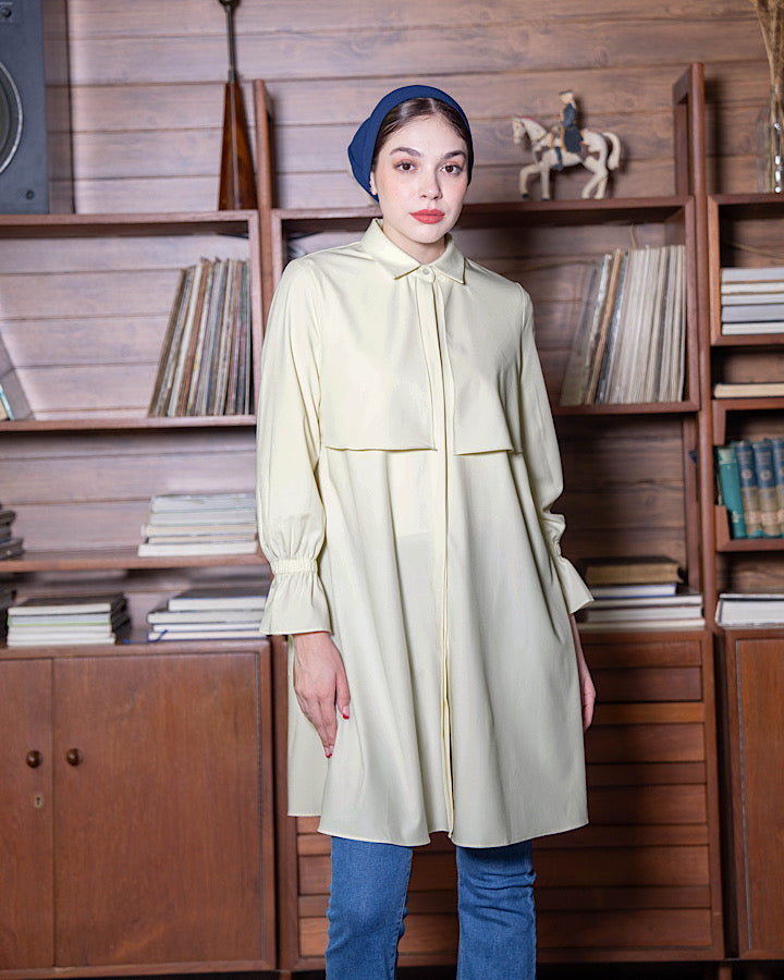 Heaven Lights - Chava Long Shirt - Plain Muslim Women's Tunic Long Sleeve