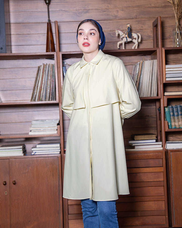 Heaven Lights - Chava Long Shirt - Plain Muslim Women's Tunic Long Sleeve