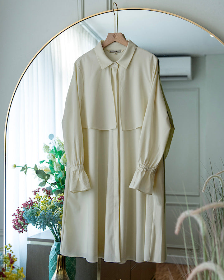 Heaven Lights - Chava Long Shirt - Plain Muslim Women's Tunic Long Sleeve