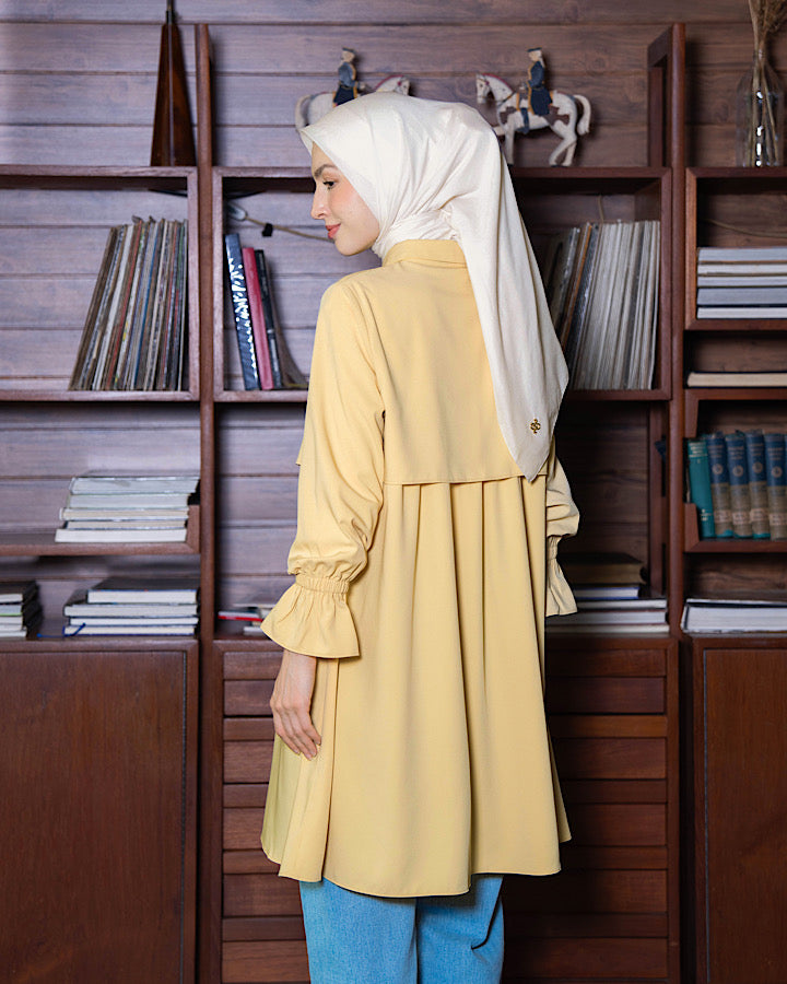Heaven Lights - Chava Long Shirt - Plain Muslim Women's Tunic Long Sleeve