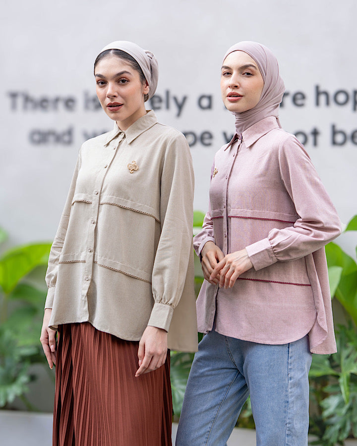 Heaven Lights - Nabella Blouse - Plain Tops for Muslim Women