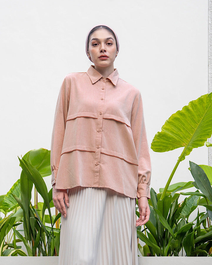 Heaven Lights - Nabella Blouse - Plain Tops for Muslim Women