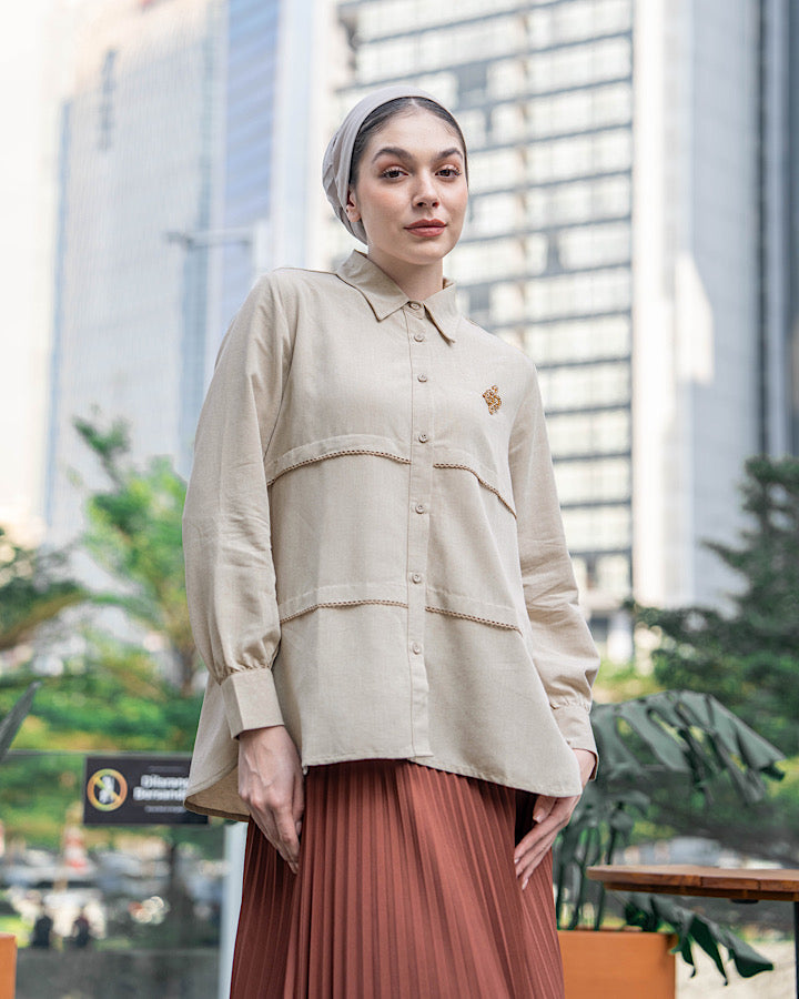 Heaven Lights - Nabella Blouse - Plain Tops for Muslim Women