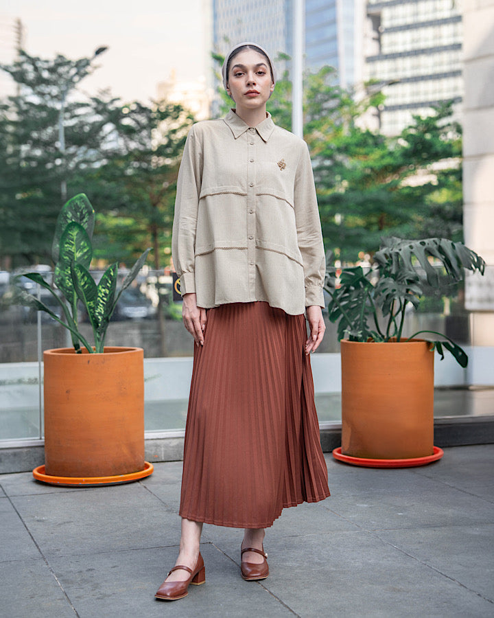 Heaven Lights - Nabella Blouse - Plain Tops for Muslim Women