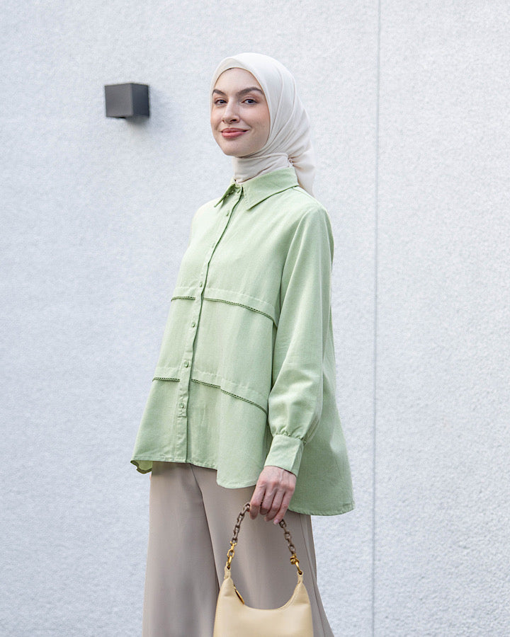 Heaven Lights - Nabella Blouse - Plain Tops for Muslim Women