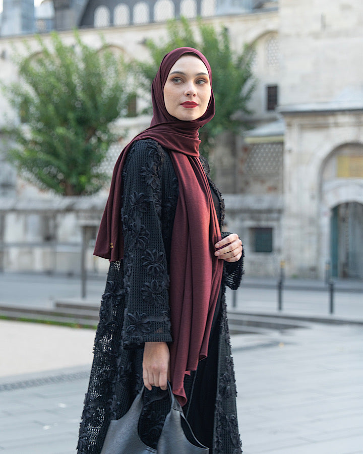 Heaven Lights - New Hajra Pashmina - Plain Pashmina