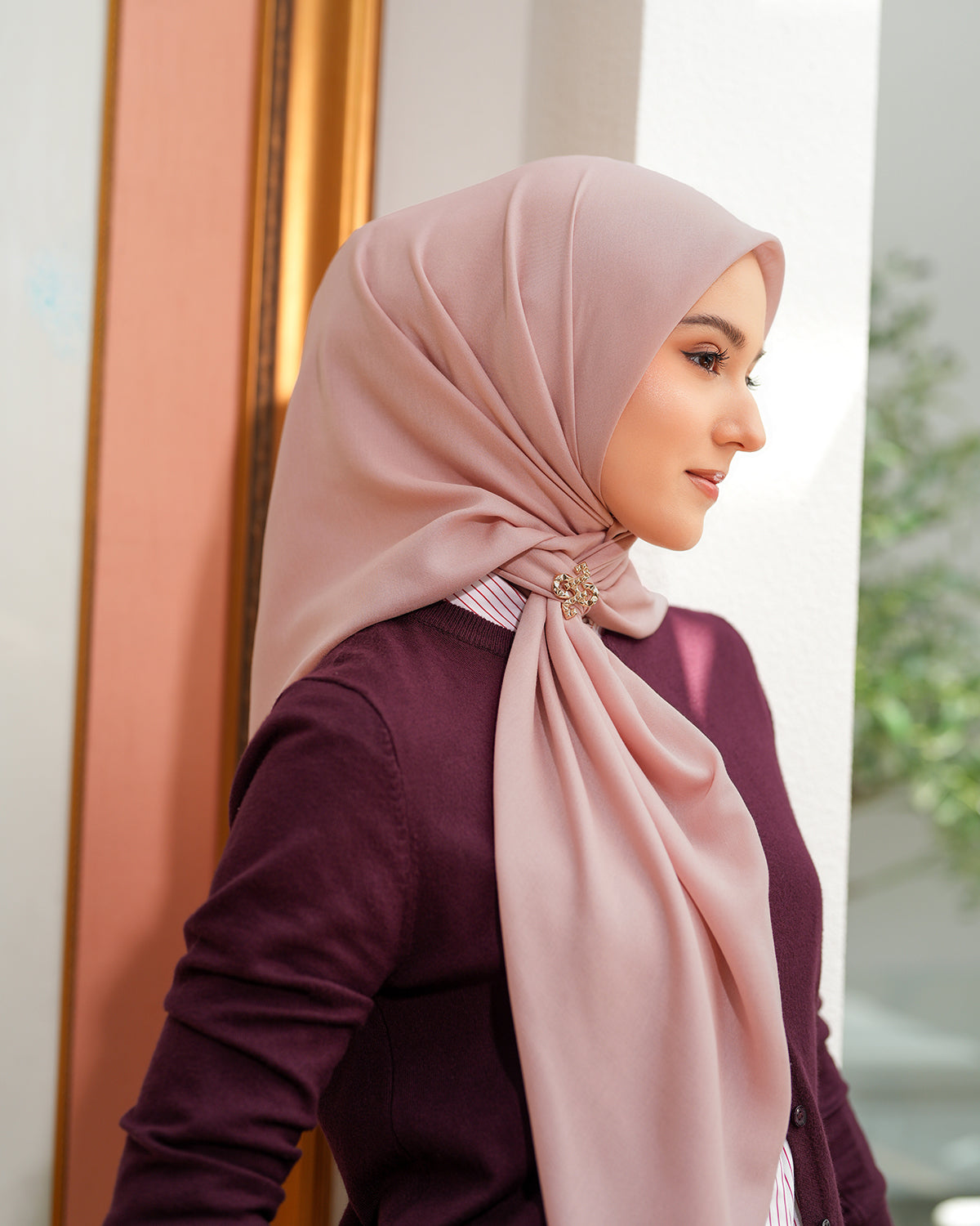 Heaven Lights - Voal Plain - Plain Square Voal Hijab