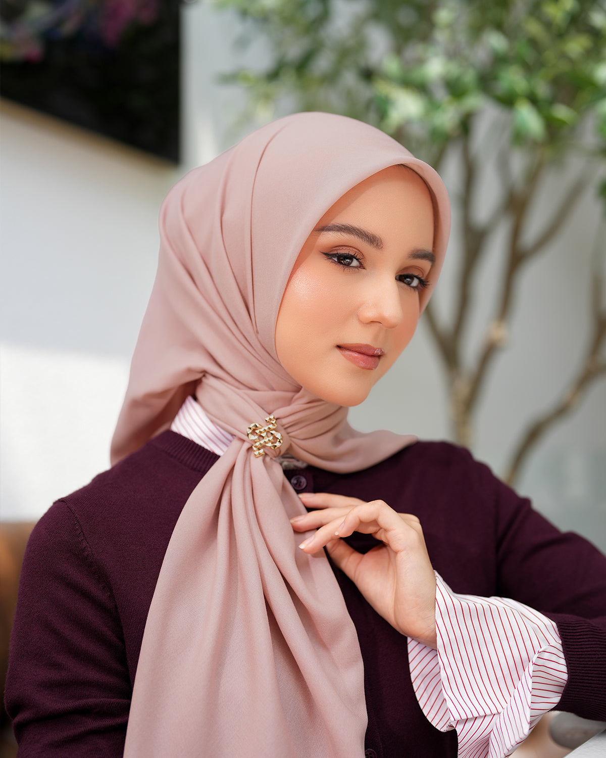 Heaven Lights - Voal Plain - Plain Square Voal Hijab