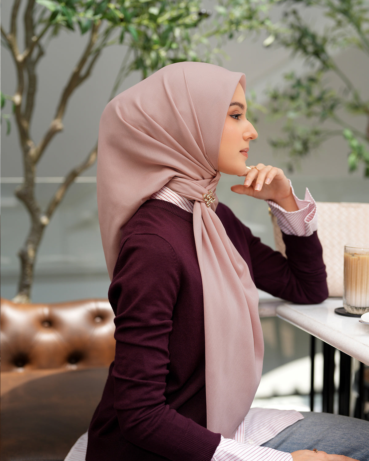 Heaven Lights - Voal Plain - Plain Square Voal Hijab