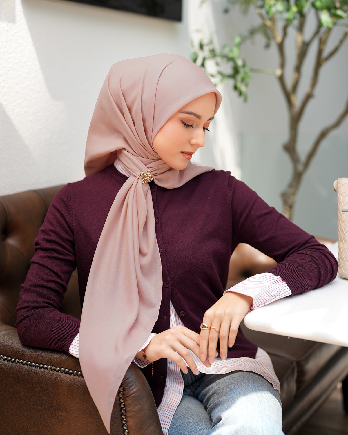 Heaven Lights - Voal Plain - Plain Square Voal Hijab