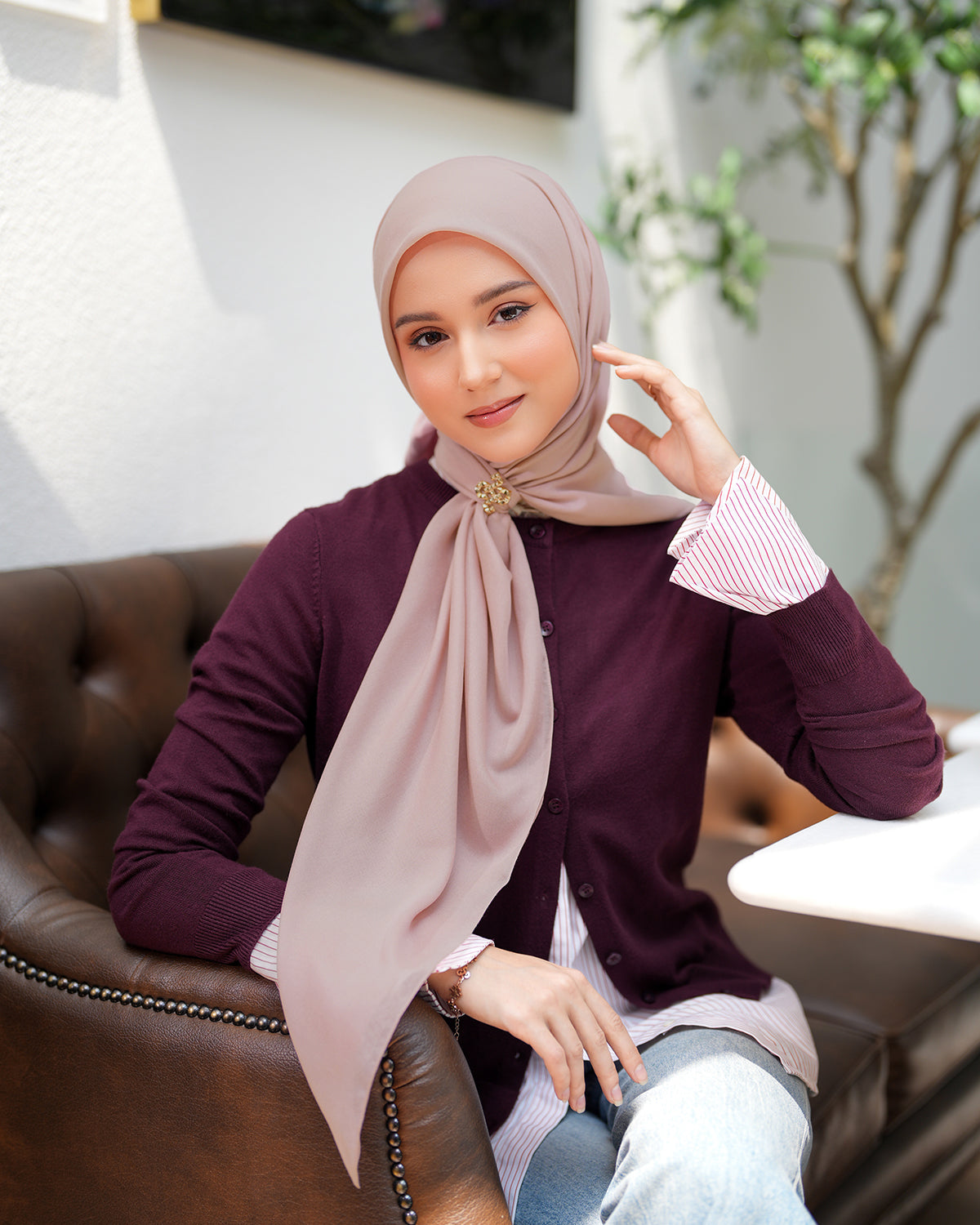 Heaven Lights - Voal Plain - Plain Square Voal Hijab