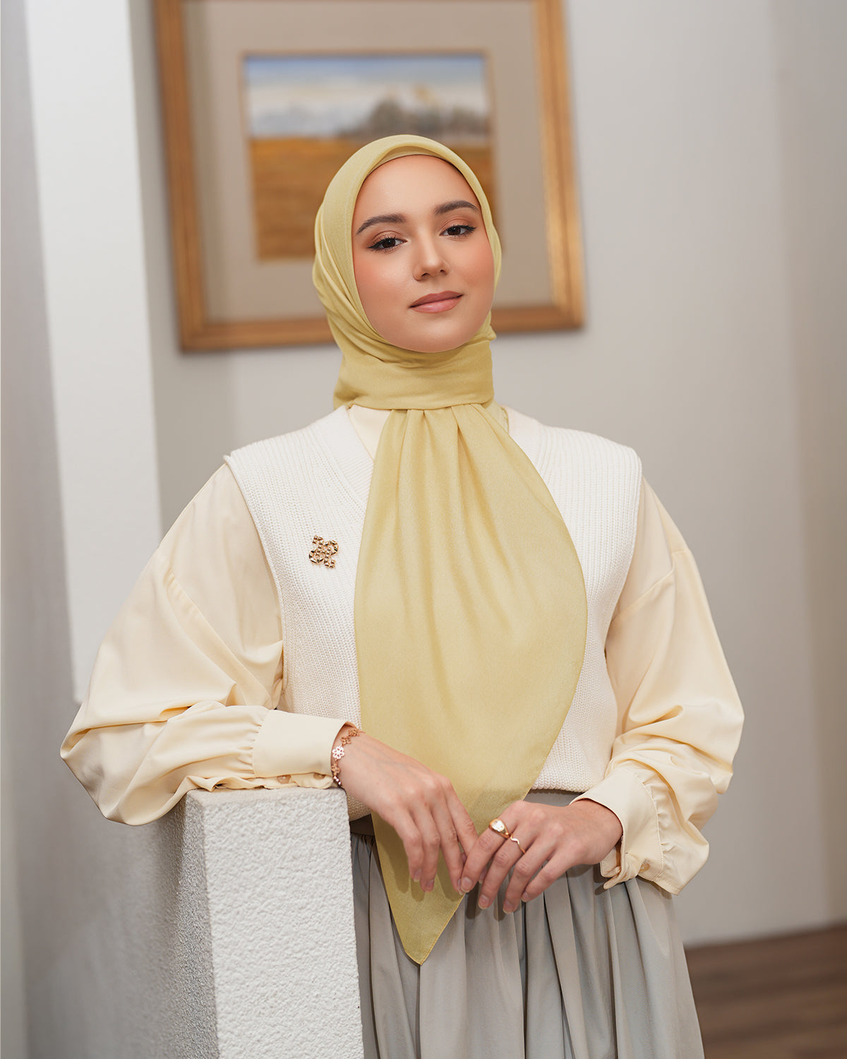 Heaven Lights - Voal Plain - Plain Square Voal Hijab