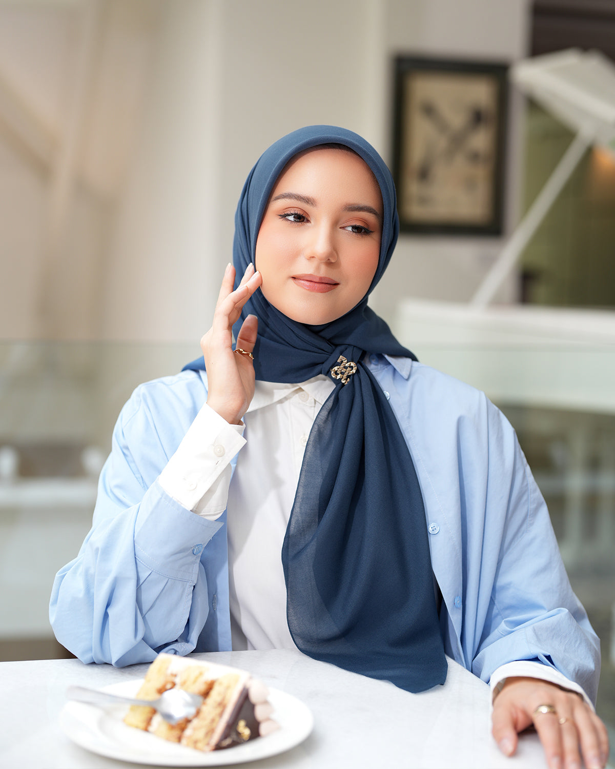 Heaven Lights - Voal Plain - Plain Square Voal Hijab