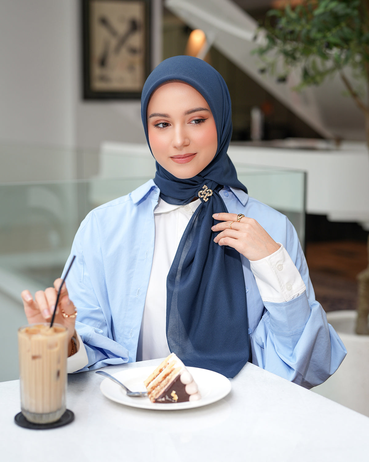 Heaven Lights - Voal Plain - Plain Square Voal Hijab