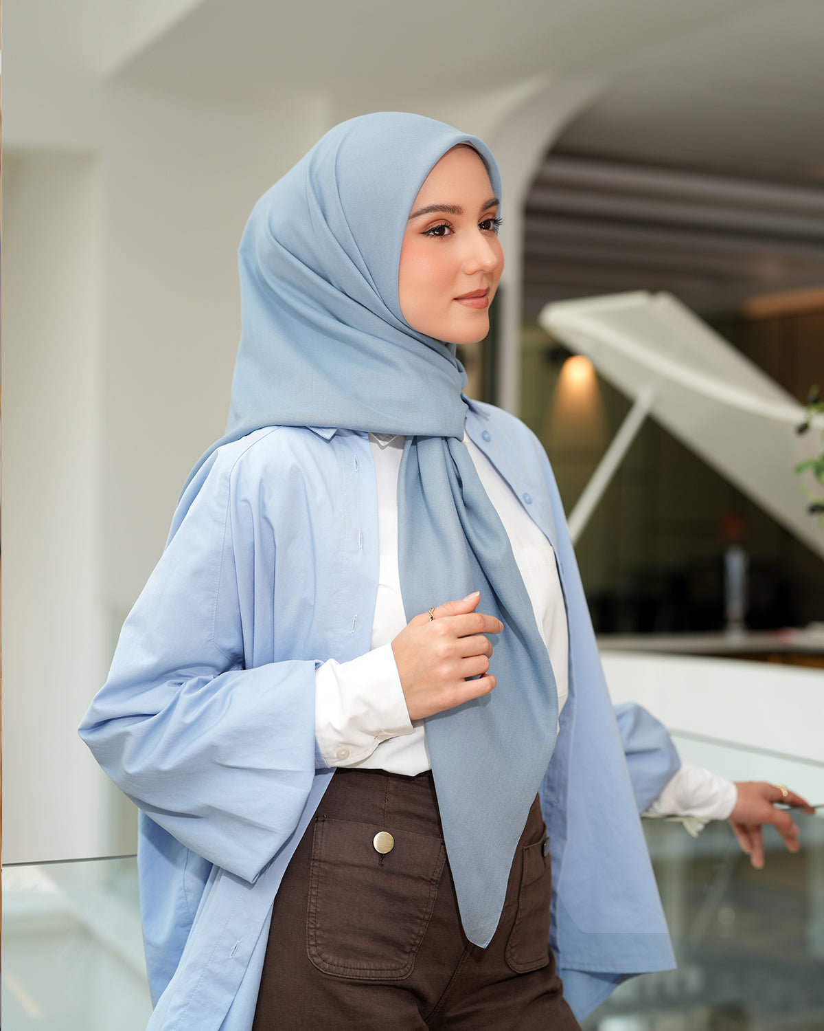 Heaven Lights - Voal Plain - Plain Square Voal Hijab