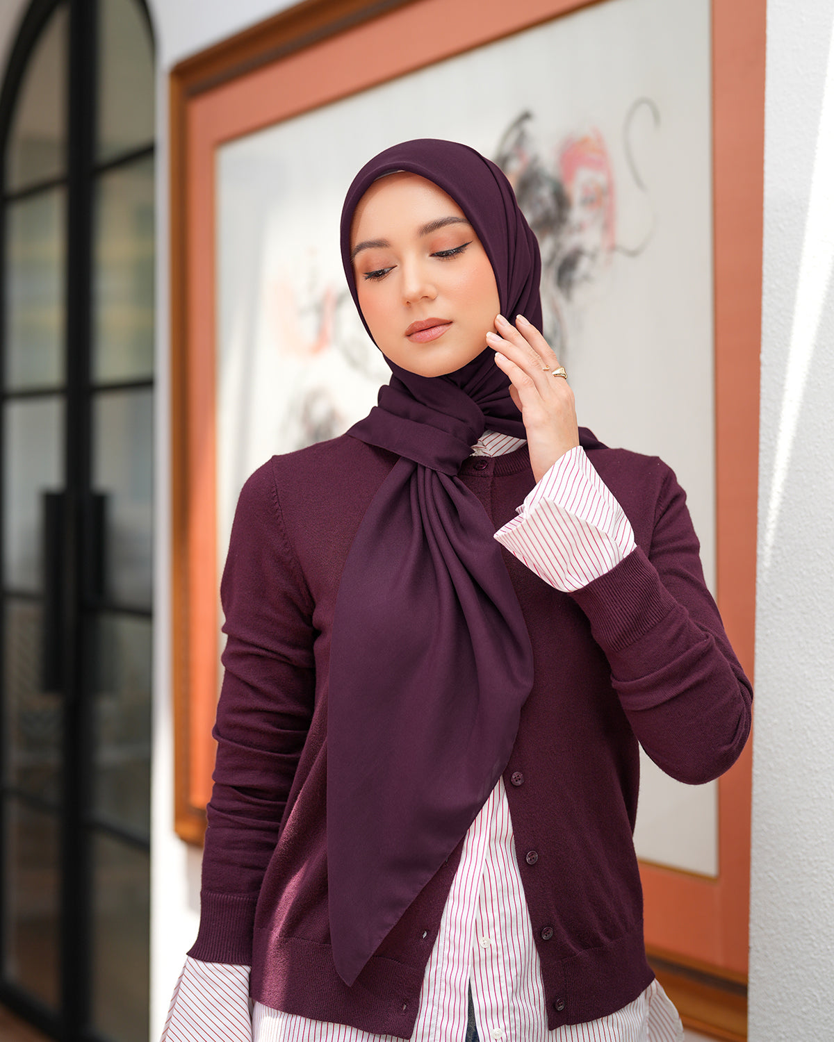 Heaven Lights - Voal Plain - Plain Square Voal Hijab