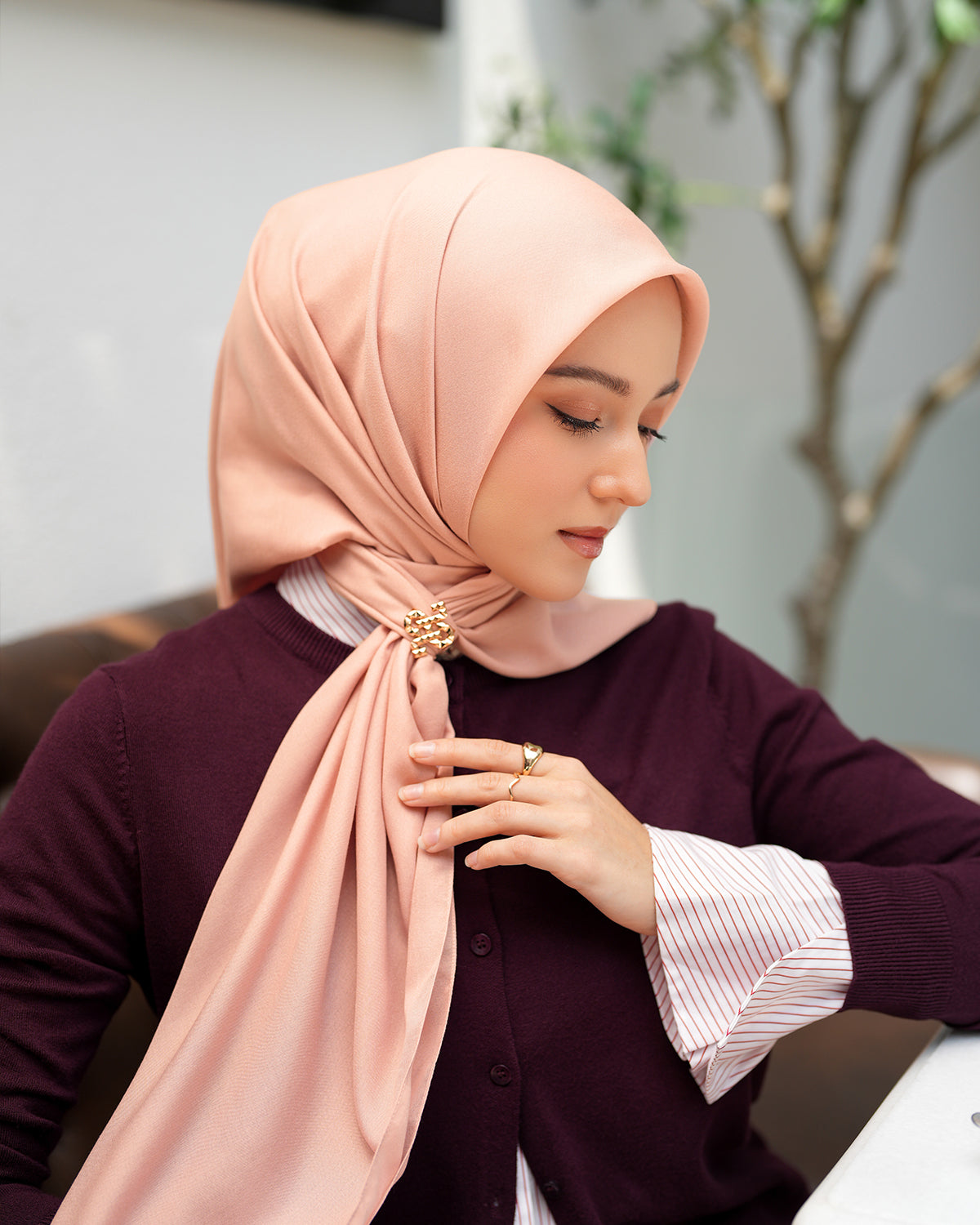 Heaven Lights - Voal Plain - Plain Square Voal Hijab