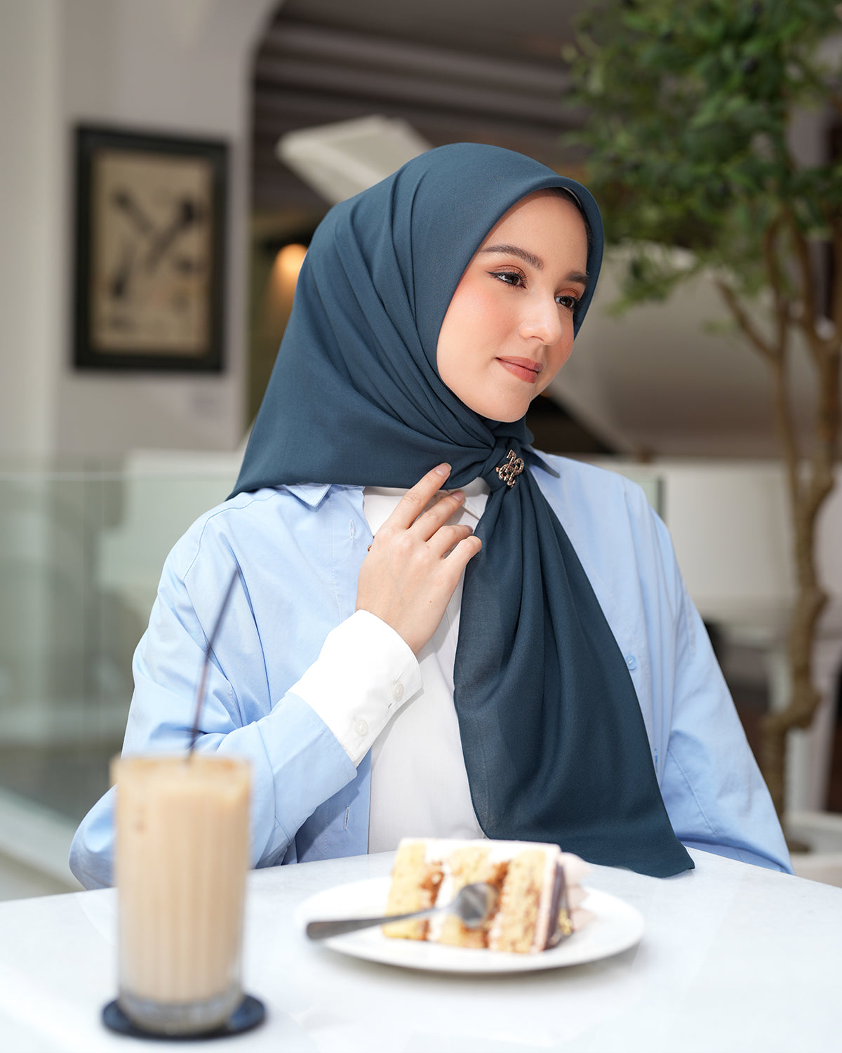 Heaven Lights - Voal Plain - Plain Square Voal Hijab