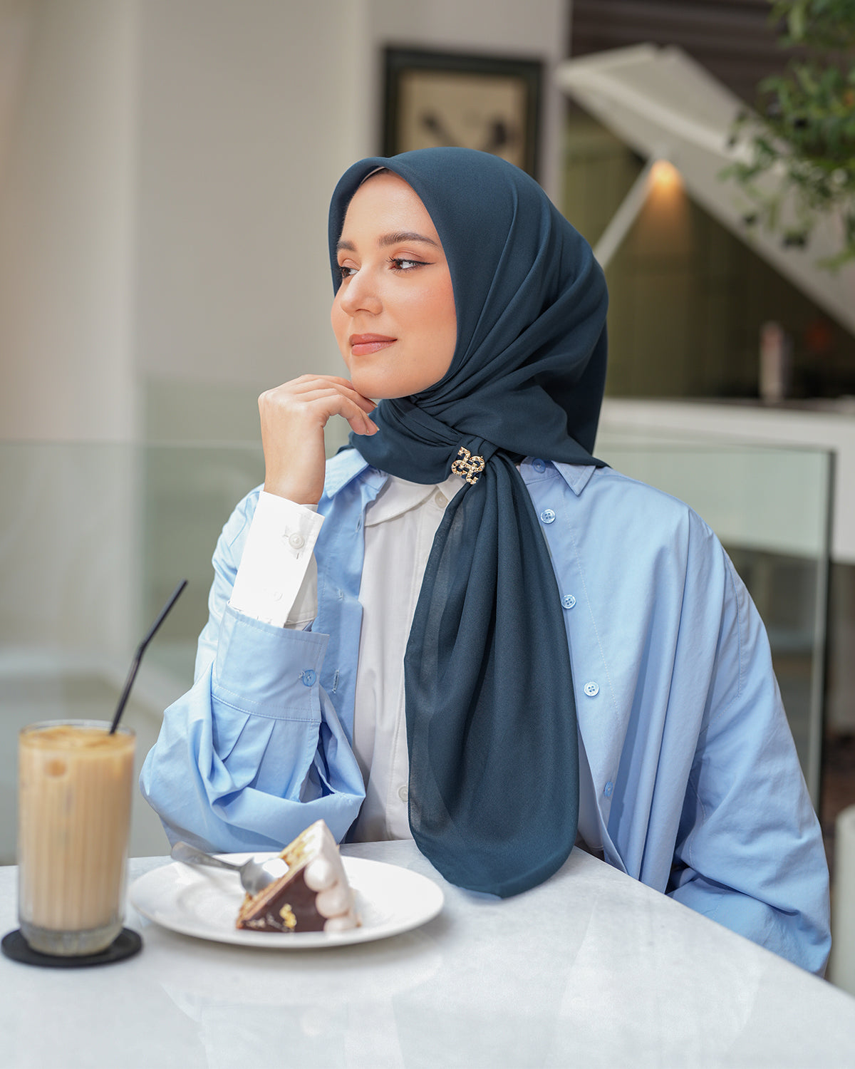 Heaven Lights - Voal Plain - Plain Square Voal Hijab