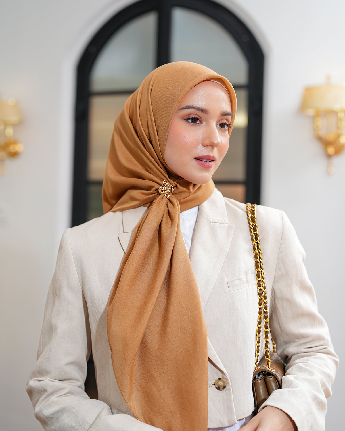Heaven Lights - Voal Plain - Plain Square Voal Hijab