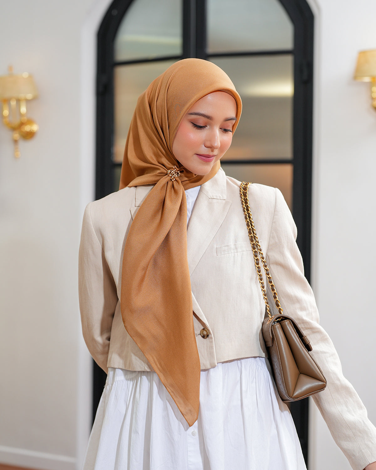 Heaven Lights - Voal Plain - Plain Square Voal Hijab