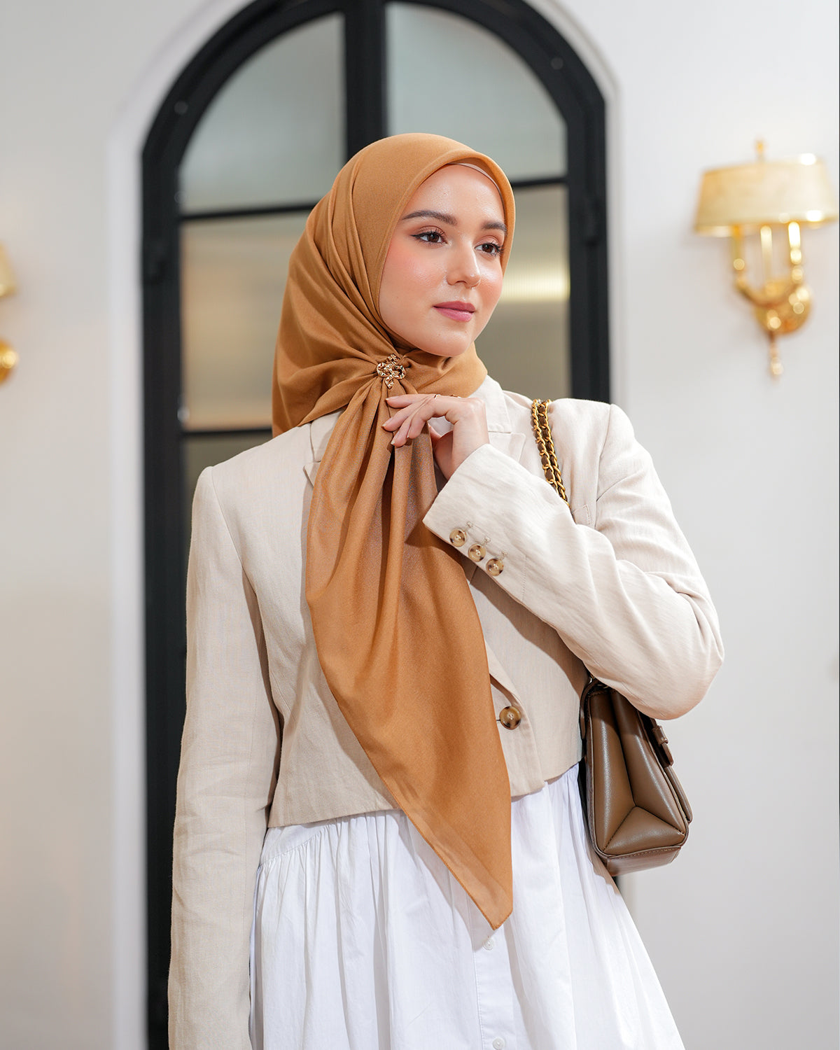 Heaven Lights - Voal Plain - Plain Square Voal Hijab