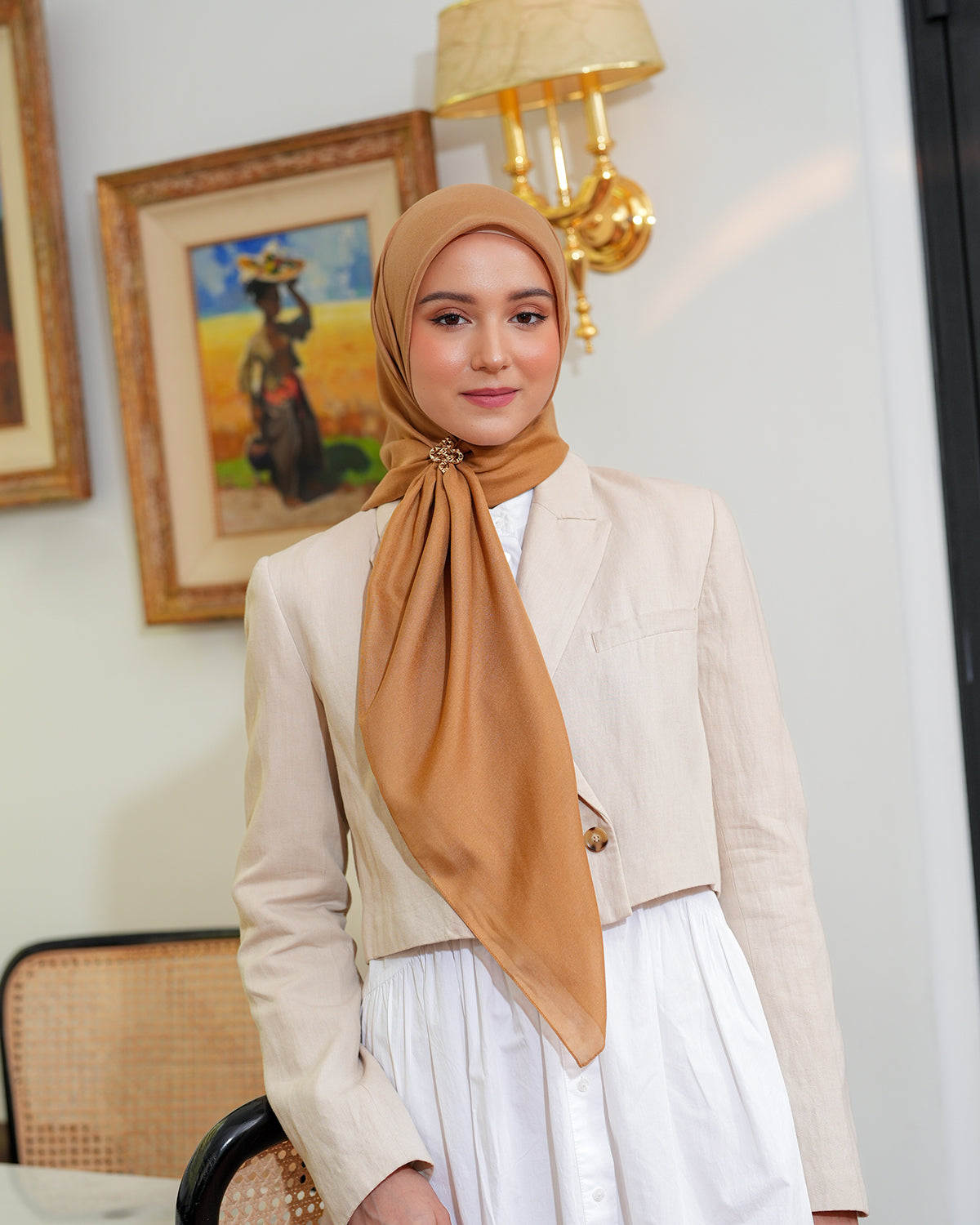 Heaven Lights - Voal Plain - Plain Square Voal Hijab