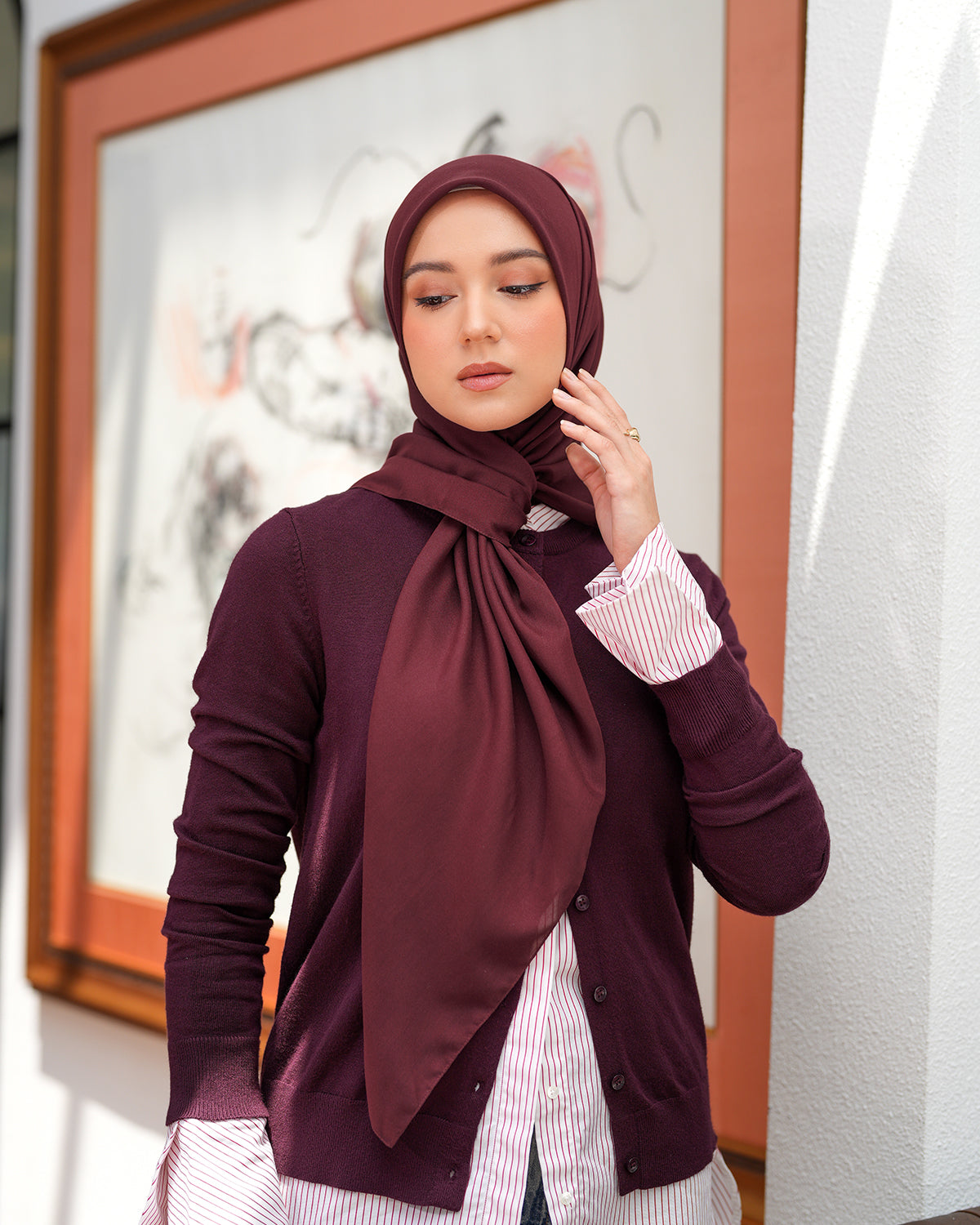 Heaven Lights - Voal Plain - Plain Square Voal Hijab