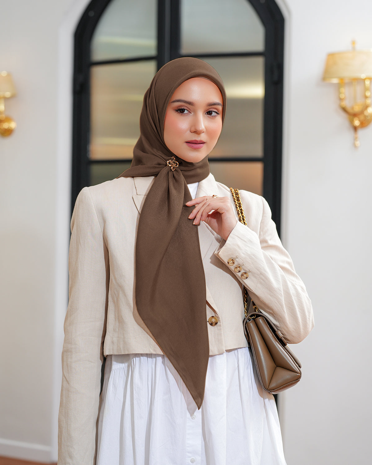Heaven Lights - Voal Plain - Plain Square Voal Hijab